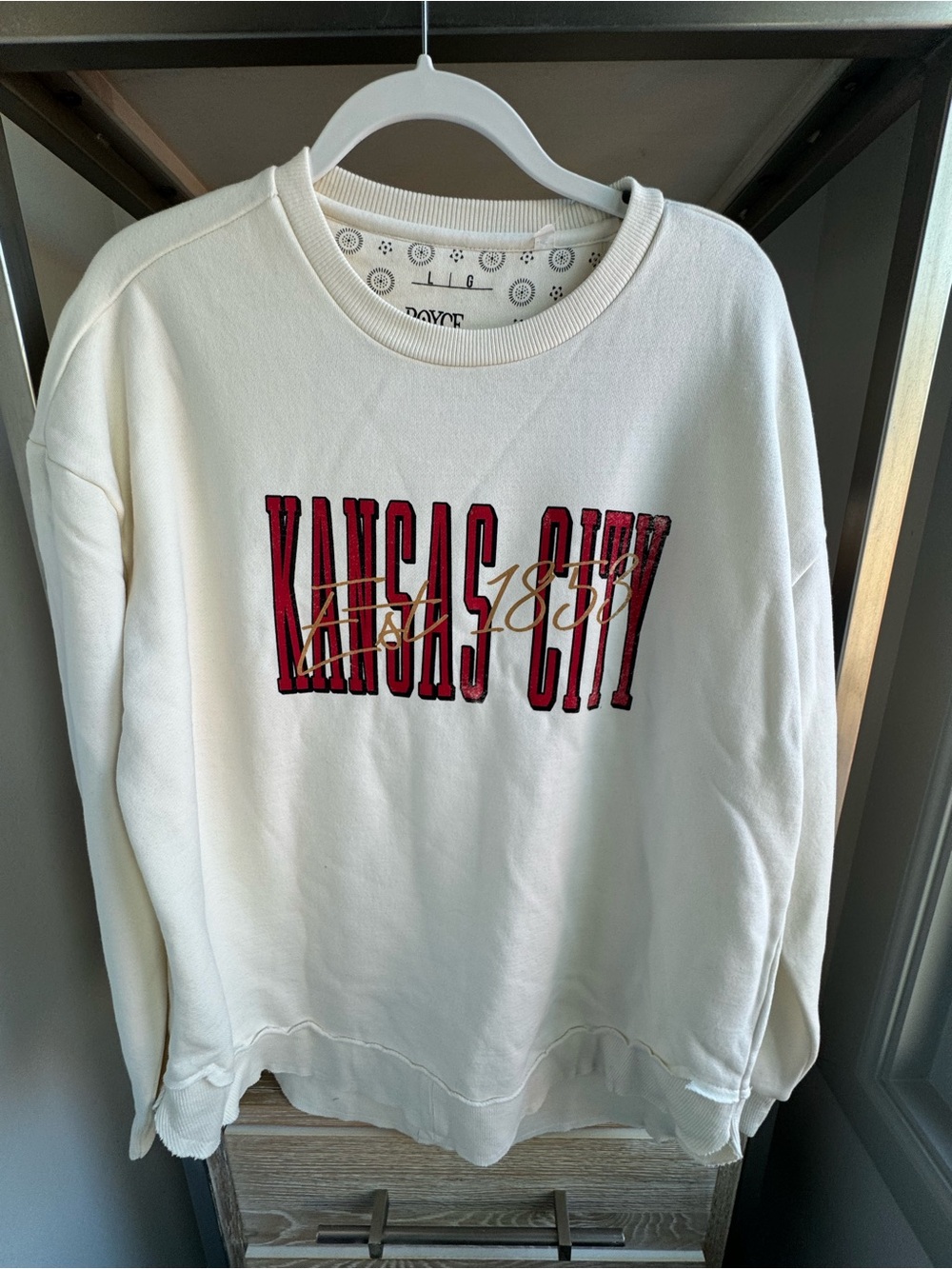 Cream Kansas City Graphic Crewneck Sweatshirt